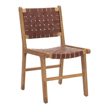 Load image into Gallery viewer, Leather Dining Side Chairs (Set of 2) - Brown