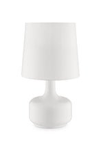 Load image into Gallery viewer, 17" Metal Bedside Table Lamp With Shade - White