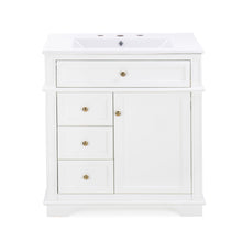 Load image into Gallery viewer, Freestanding Bathroom Vanity With Sink, Soft Closing Door, Tip Out Drawer