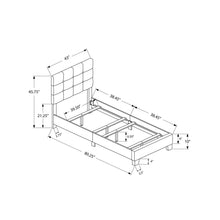 Load image into Gallery viewer, Bed, Upholstered, Frame Only, Transitional