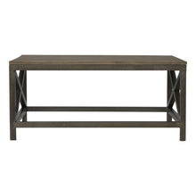 Load image into Gallery viewer, Cross Metal Coffee Table - Pewter