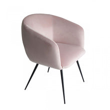 Load image into Gallery viewer, Upholstered Velvet Dining Arm Chair - Pink