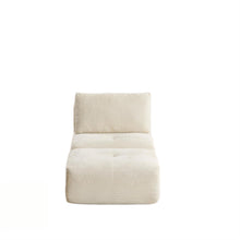 Load image into Gallery viewer, Single Chaise Longue With Movable Ottoman For Living Room