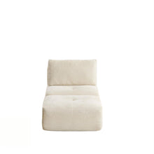 Load image into Gallery viewer, Single Chaise Longue With Movable Ottoman For Living Room