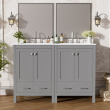 Load image into Gallery viewer, Bathroom Vanity With Integrated Undermount Ceramic Sink, 2 Doors And 1 Drawer, Soft Close Hinges