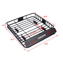 Load image into Gallery viewer, Motoring Rooftop Cargo Carrier Basket Steel, Universal Fit Roof Rack
