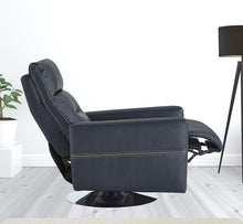 Load image into Gallery viewer, High Back Faux Leather Recliner - Dark Blue