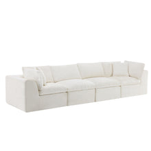 Load image into Gallery viewer, Chenille Modular Sofa Chaise With Toss Pillows (725204) - Beige