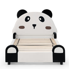 Load image into Gallery viewer, Twin Size Cute Panda Shaped Kids Bed - White / Black