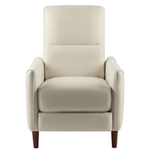 Load image into Gallery viewer, Upholstered Push Recliner Chair With Rubber Wood Legs For Living Room