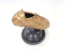 Load image into Gallery viewer, Soccer Shoe Tabletop Sculpture - Gold / Black