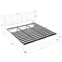 Load image into Gallery viewer, Storage Upholstered Hydraulic Platform Bed With Integrated Headboard