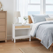 Load image into Gallery viewer, Blake - Cane 1 Drawer Nightstand With Cane Front - White