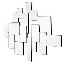 Load image into Gallery viewer, 30" Abstract Glass Contemporary Panels Unframed Accent Mirror - Clear