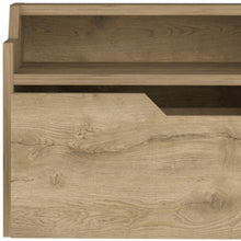 Load image into Gallery viewer, 15.7" x 13.3" x 12.9" One Drawer Faux Wood Floating Nightstand - Light Brown