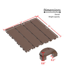 Load image into Gallery viewer, Interlocking Deck Tiles 44 Pack For Backyard