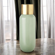 Load image into Gallery viewer, Abstract Cylinder Table Vase (397586) - Green