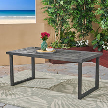 Load image into Gallery viewer, Outdoor Acacia Wood Dining Table, Sandblast Finish