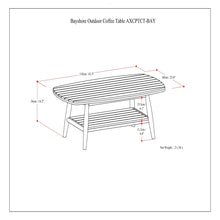 Load image into Gallery viewer, Bayshore - Outdoor Coffee Table - Light Teak