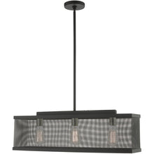 Load image into Gallery viewer, 18'' Three Light Dimmable Chandelier With Shades - Black