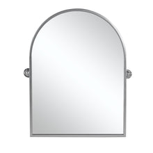 Load image into Gallery viewer, 36" Metal Arch Framed Accent Mirror - Silver