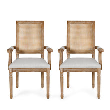 Load image into Gallery viewer, Elegant French Country Style Dining Chair With Cane Backrest