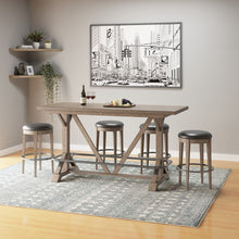 Load image into Gallery viewer, Bar Height Trestle Table - Brown