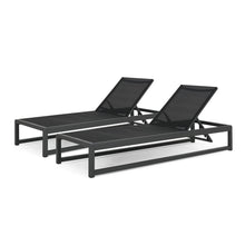 Load image into Gallery viewer, Outdoor Nylon Chaise Lounge, (Set of 2)