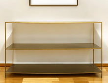 Load image into Gallery viewer, Iron Console Table With Shelves - Brass