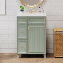 Load image into Gallery viewer, Transitional Style Bathroom Vanity Cabinet With Ceramic Sink