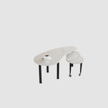 Load image into Gallery viewer, Rotatable Cocktail Table With Solid Legs, 360 Degree Rotating