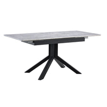 Load image into Gallery viewer, Rectangular Dining Table With Geometric Legs For Dining Room - Light Gray