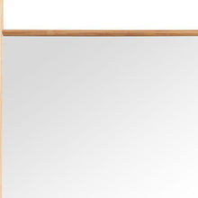 Load image into Gallery viewer, 71" Solid Wood Ladder Leaning Framed Full Length Mirror - Natural