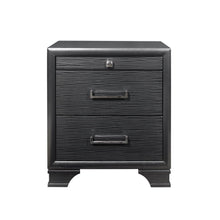 Load image into Gallery viewer, Two Drawers Manufactured Wood Nightstand - Gray