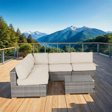 Load image into Gallery viewer, Seating Set With Cushions Handcrafted Wicker Design