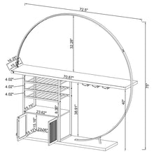 Load image into Gallery viewer, Casey - 2 Door Home Bar Storage Bar With Customizable Lighting - White