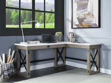 Load image into Gallery viewer, Talmar - Marble Top & Rustic Writing Desk With Lift Top - Oak