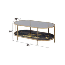 Load image into Gallery viewer, Fiorella - Marble Print Glass Table