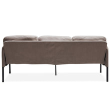 Load image into Gallery viewer, Modern L Shaped 3 Seater Sofa With Ottoman, Upholstered Couch For Small Spaces