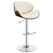Load image into Gallery viewer, Adjustable Bar Stool With Upholstery - Ivory