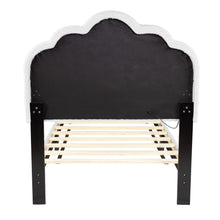 Load image into Gallery viewer, Bed With Floral Design Headboard And Built In LED Lighting