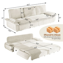 Load image into Gallery viewer, King Size Pull Out Sofa Bed, 3 In 1 Convertible Multifunctional
