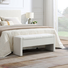 Load image into Gallery viewer, Modern Upholstered Large Bed End Bench With Storage