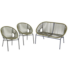 Load image into Gallery viewer, Nusa - Outdoor Patio 3 Piece Chat Set