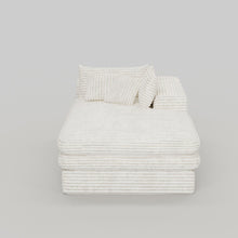 Load image into Gallery viewer, Corduroy Lounge Chair (724084) - White