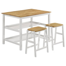 Load image into Gallery viewer, Cowichan - Kitchen Island Counter Table With Pot Rack - White
