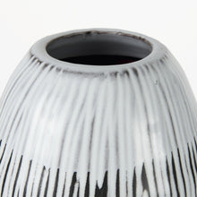 Load image into Gallery viewer, Abstract Cylinder Table Vase (397508) - Black / Gray / White