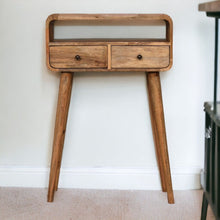 Load image into Gallery viewer, Curved Chestnut Console Table