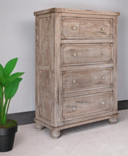 Load image into Gallery viewer, Solid Wood Four Drawer Chest - Natural