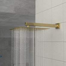 Load image into Gallery viewer, Modern 10" Square Rainfall Shower Head & Stainless Steel Wall Or Ceiling Mount Luxury Spa Shower Panel
